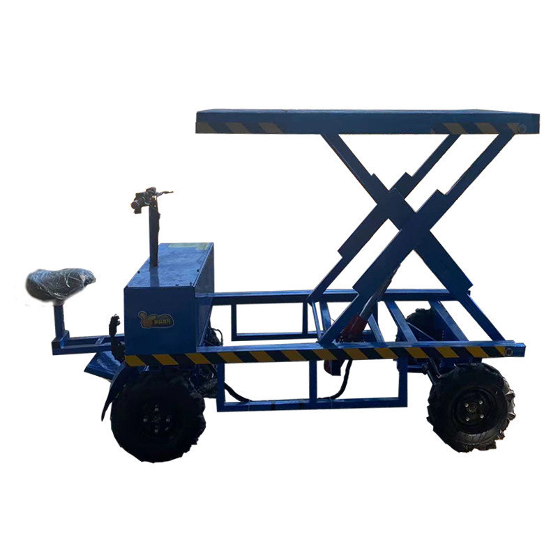 Hot Sell 500 kg Loading Platform Electric Lifting Moving Cart Trolley Garden Warehouse Tools Electric Cart with 4 wheels