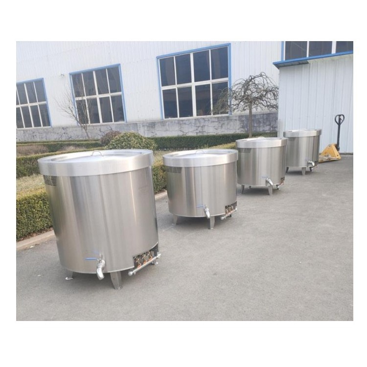 stainless steel boiling tank for broth large commercial soup cooking pots