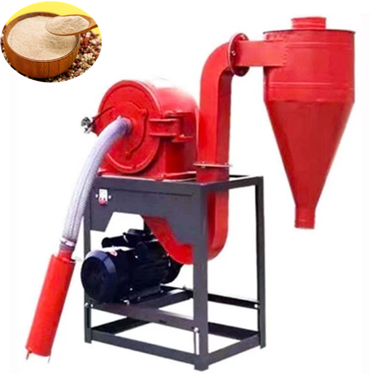 Self-priming feed grain crusher/maize corn grinding milling machine with cyclone