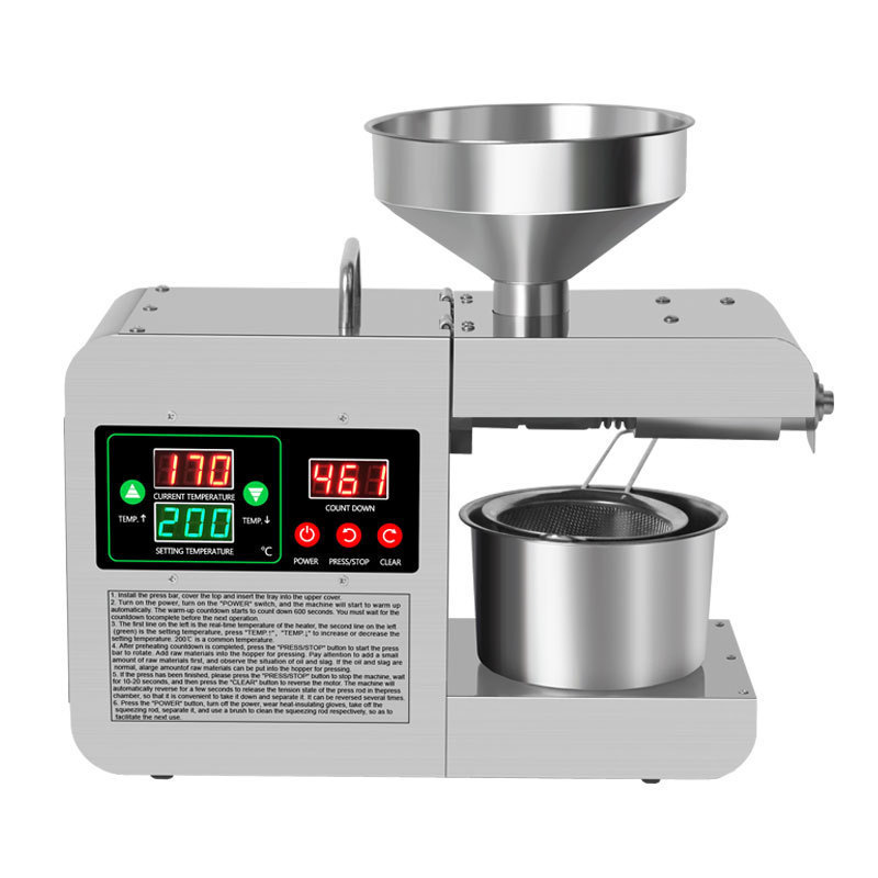 New Design Ideas Kitchen Tools Gadgets Seeds Mini Automatic Oil Extract Machine Home For Sale