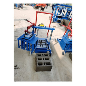 Moving Hollow block moulding Brick Make Machine manual brick machine brick clay machine