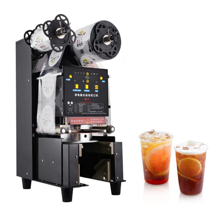 Cheap Products Seal Machinery Milk Tea Cup Plastic Cup Sealing Machine Fully Automatic boba sealer machine