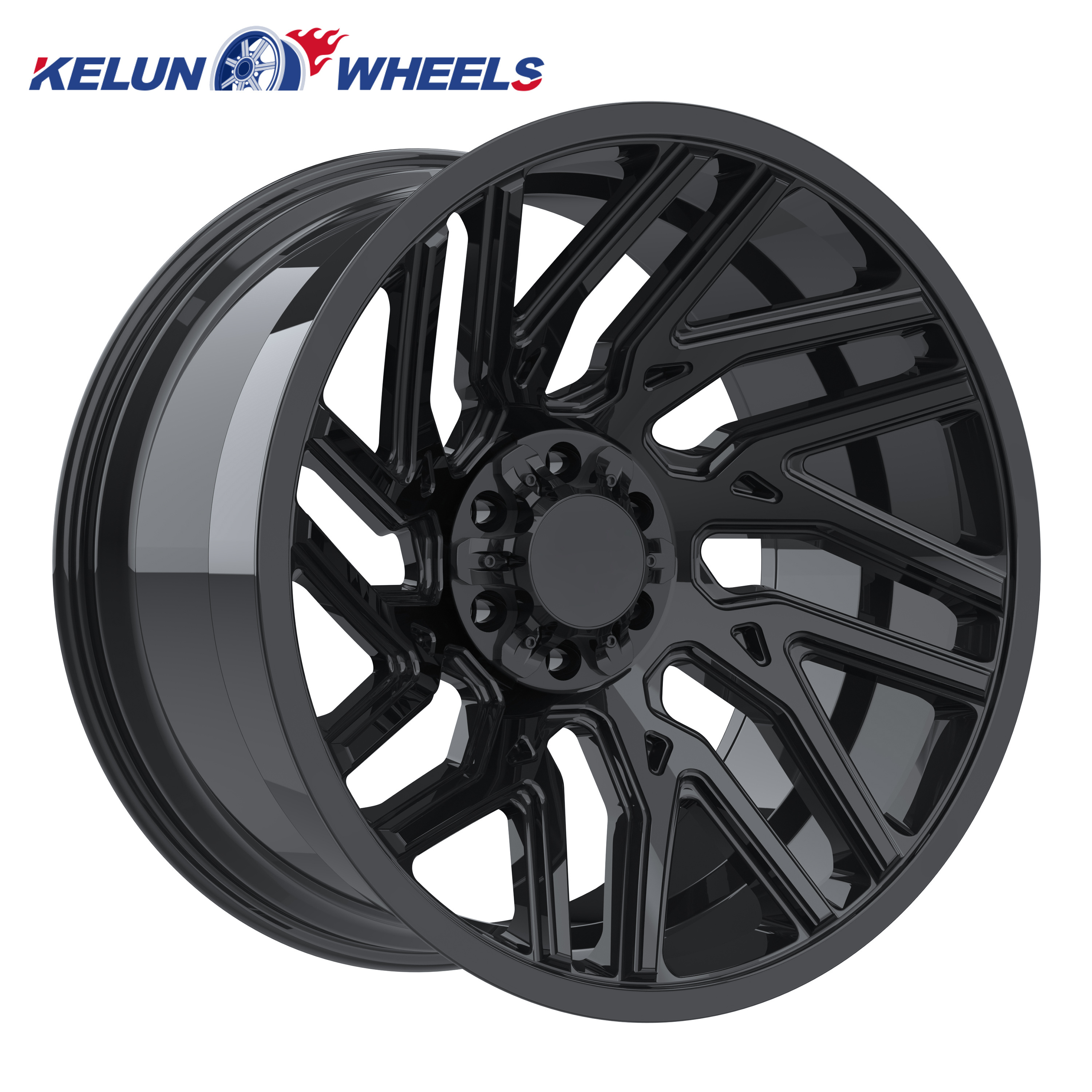 KELUN best-selling 24*12 26*14 Customized matte black Off-Road Single Wheel