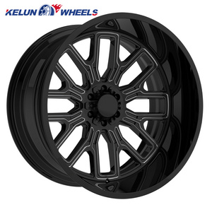 KELUN best-selling 24*12 26*14 Customized matte black Off-Road Single Wheel