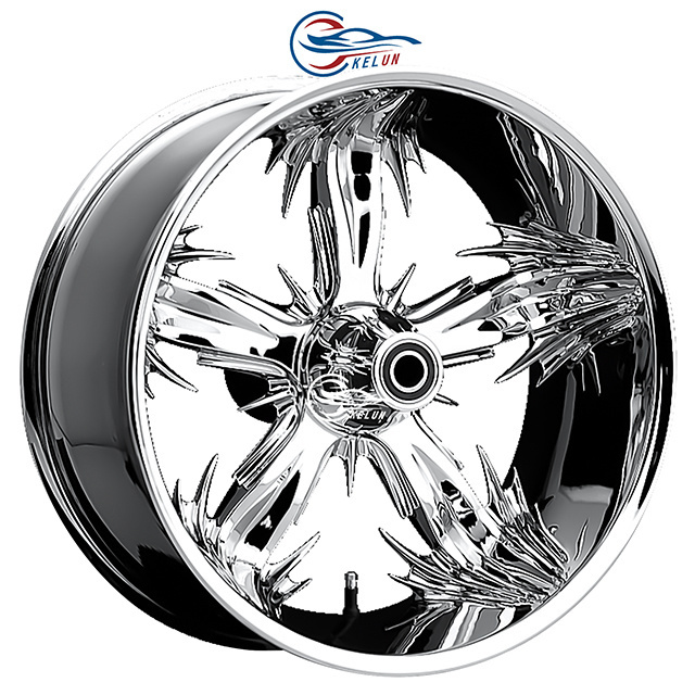 22/24 x12 Chrome 6 lug 6x139.7/114.3/170 Concave Forged Offroad Wheel Rims