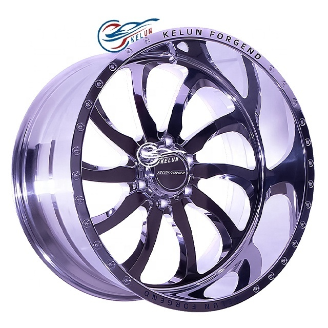 Hip Forged Custom Truck Wheels 6x139.7 5X127 4X4 Machined or Polished Alloy Rims 17x9 Inch Silver Aluminum SAE Chrome Black