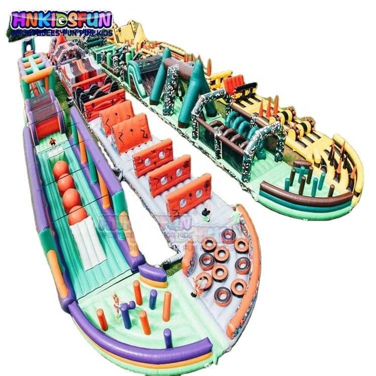 Outdoor Customized Beast Inflatable Obstacle Course 5k Insane Obstacle Sport Adults Games