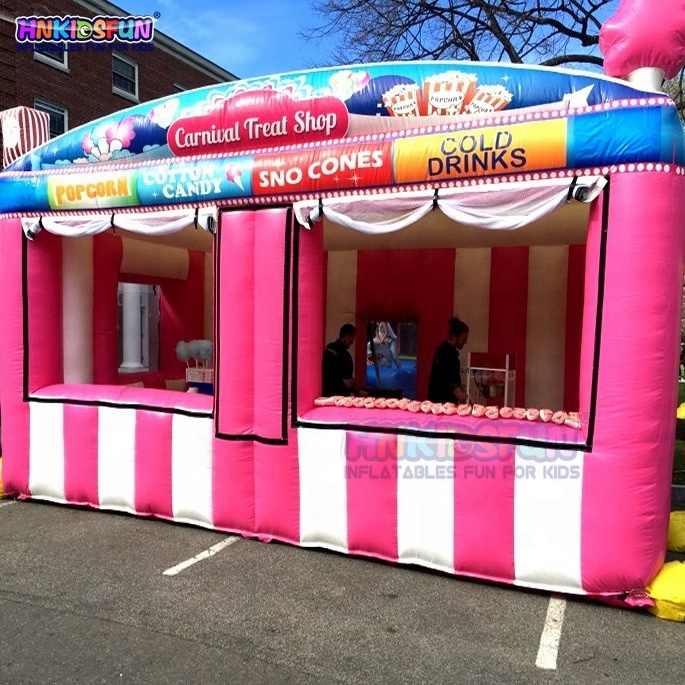 Custom outdoor blow up tent inflatable concession stand icecream inflatable carnival treat shop