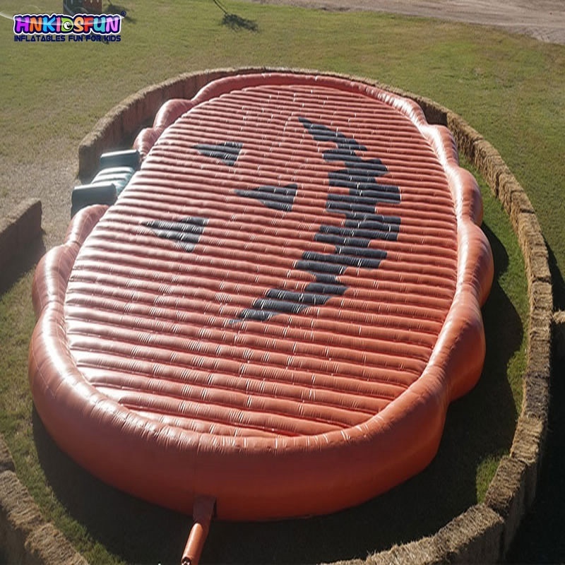 Custom Halloween Farm Use Large inflatable pumpkin bounce pad/ inflatable jump pad bouncer/ jump pillow for kids