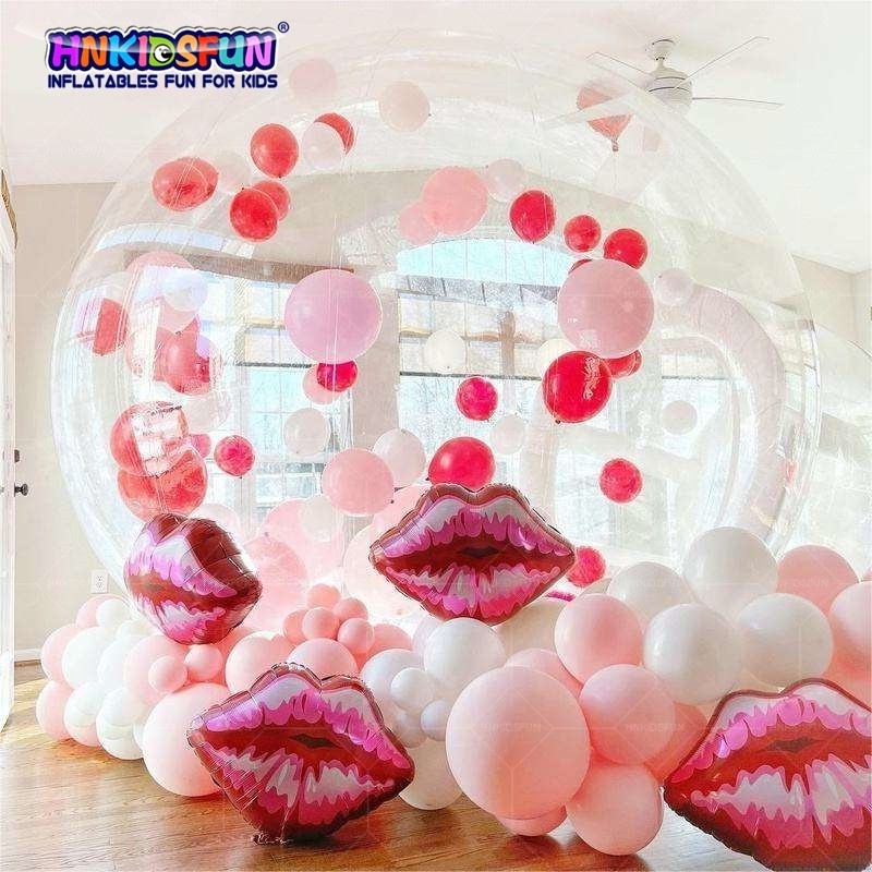 Bubble Dome Tent Led Light 4 Inch Battery Operated Snow Globe Luxurious Inflatable Balloon Bounce House Photo Snow Globe Outdoor