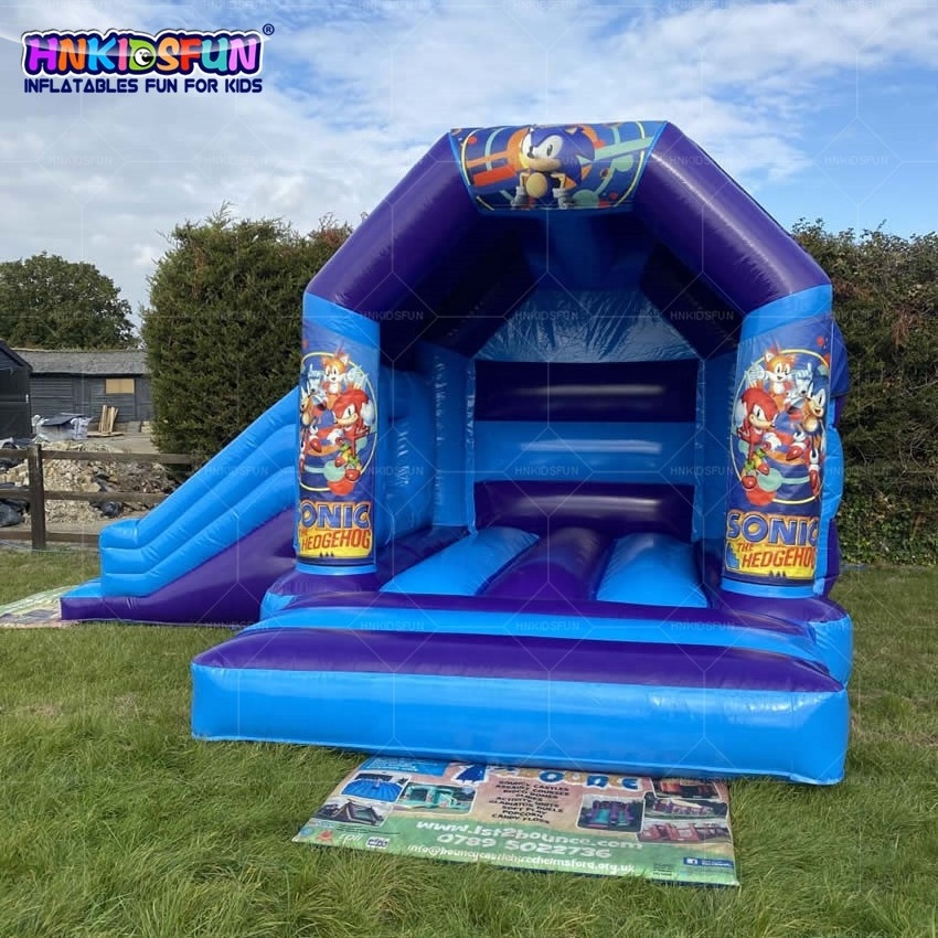 Hot sale sonic bounce house 13x13 inflatable bouncer bouncy castle jumping house for party rental