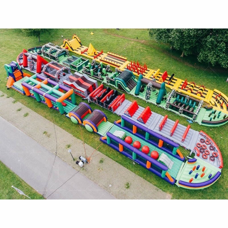 Outdoor Customized Beast Inflatable Obstacle Course 5k Insane Obstacle Sport Adults Games