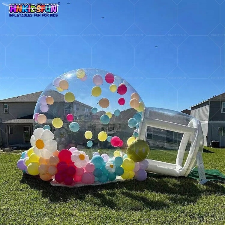 Bubble Dome Tent Led Light 4 Inch Battery Operated Snow Globe Luxurious Inflatable Balloon Bounce House Photo Snow Globe Outdoor