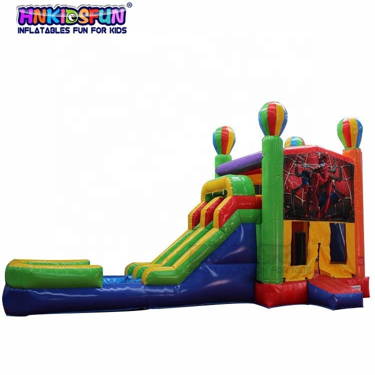 2022 Spiderman spider man inflatable bouncer jumping bouncy castle bounce house