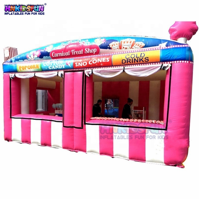 Custom outdoor blow up tent inflatable concession stand icecream inflatable carnival treat shop