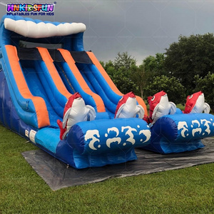 2024 Factory Hot Sale Inflatable Water Slide Jumping Bouncy Castle With Pool