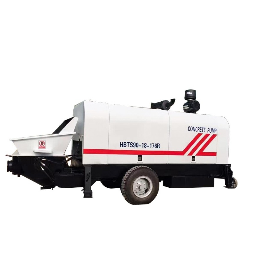 New mini concrete pump machine prices with diesel engine trailer mounted concrete stationary pumps for sale