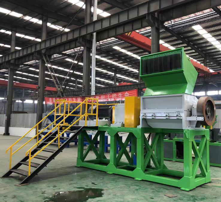 scraps tire shredder recycling machine complete production plant line