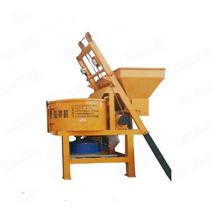 JW series industrial pan mixer with lift 15 m3/h dry concrete  mixing machine