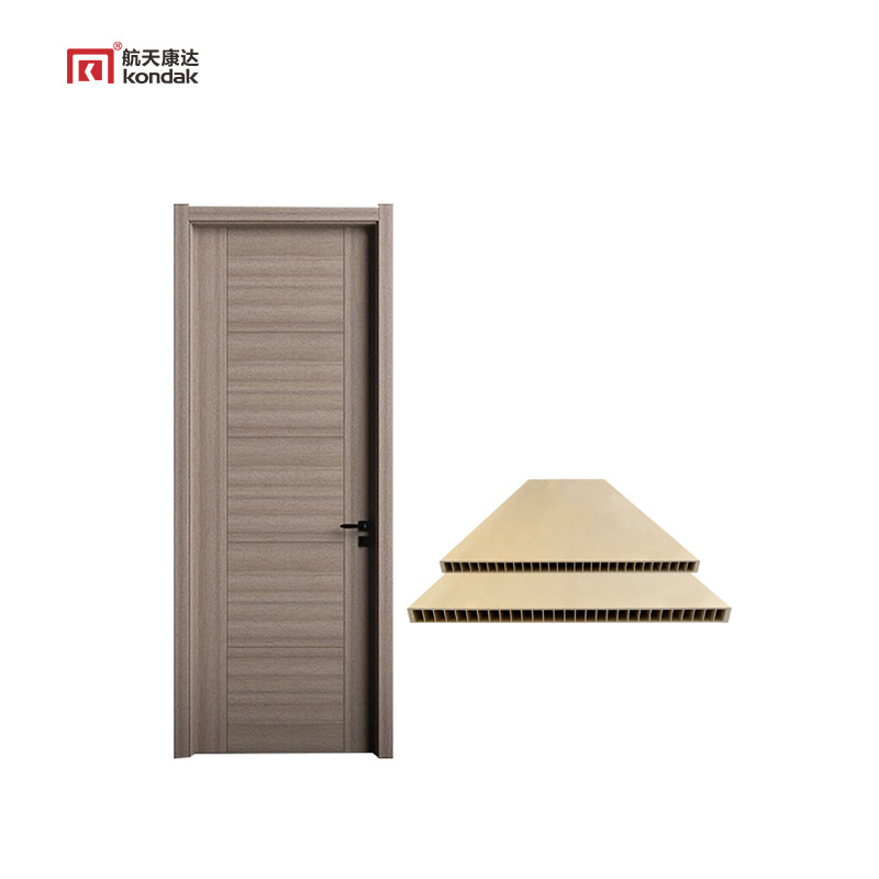 Kangda Hotel Door Wpc Pvc Bathroom Plastic Door Bedroom Living Room Swing Gate Door