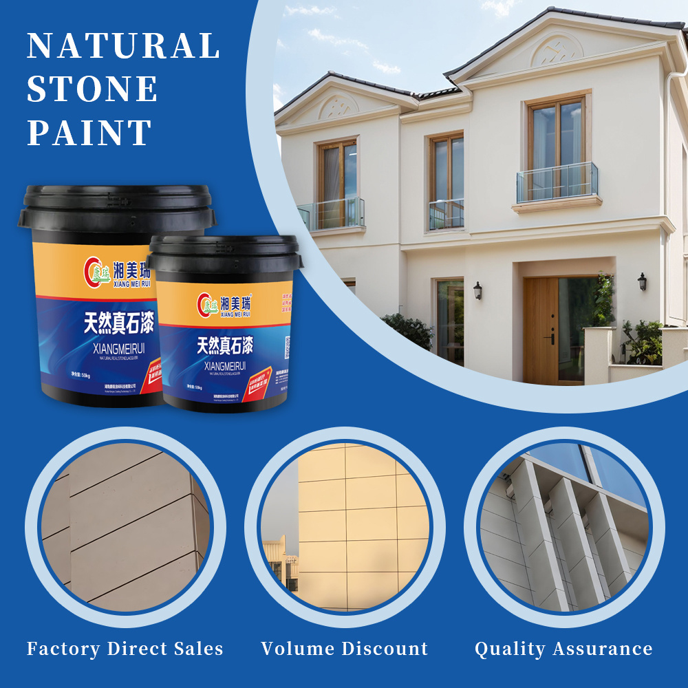 wholesale exterior coating artificial stone texture spray paint