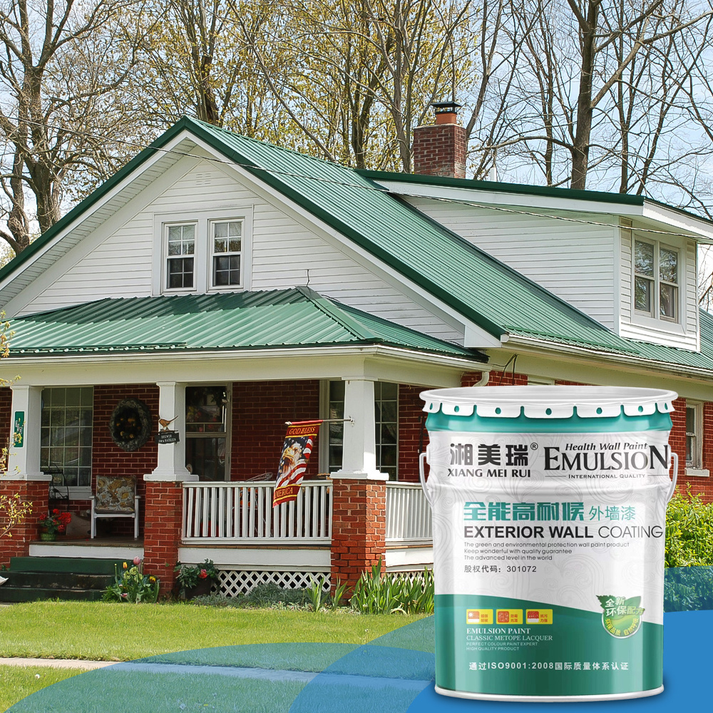 Exterior Wall Latex Paint Hydrophobic Hydrophobic Weather Resistance Nano-scale Resin Acrylic Liquid Coating Application Spray