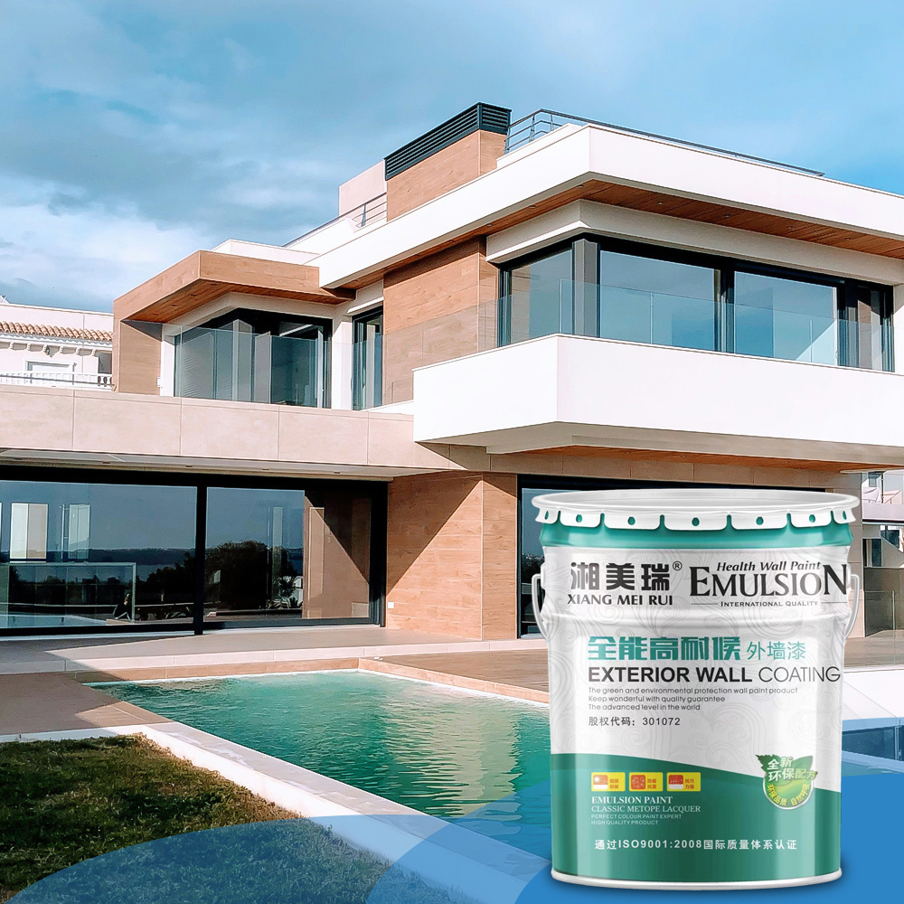 Exterior Wall Latex Paint Hydrophobic Hydrophobic Weather Resistance Nano-scale Resin Acrylic Liquid Coating Application Spray