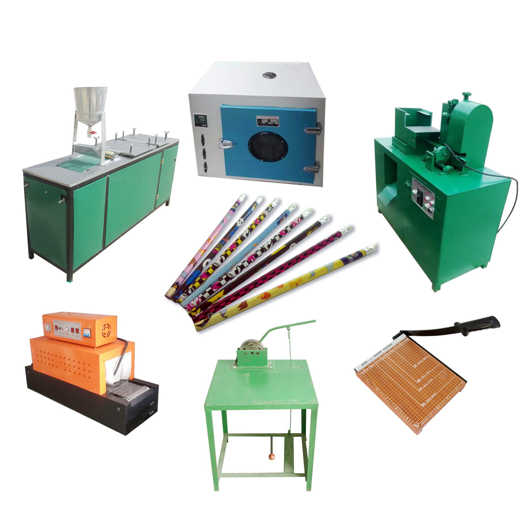 A4 paper pencil production line paper pencil making machine paper pencil rolling machine