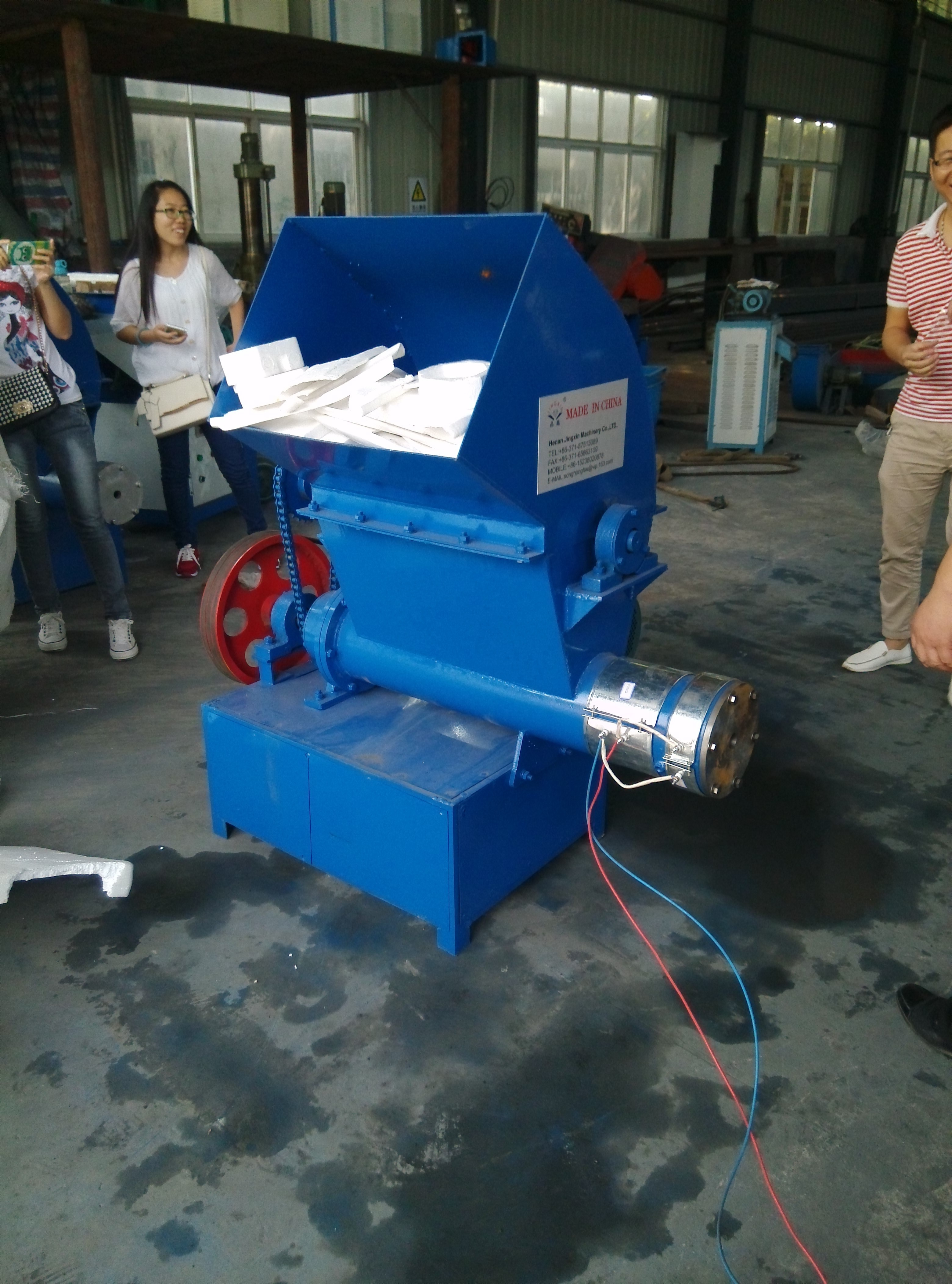 waste foam plastic melting machine foam plastic board hot melter