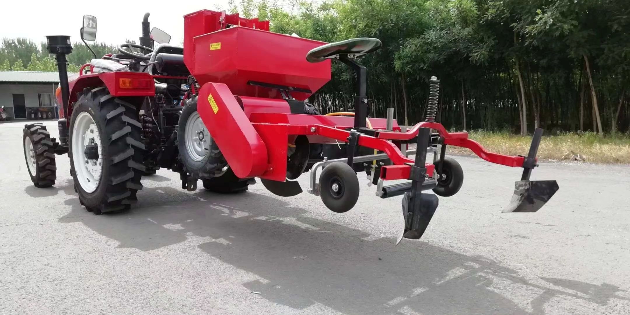 Hot sale China small potato seeder machine one two rows potato planter for walking tractor