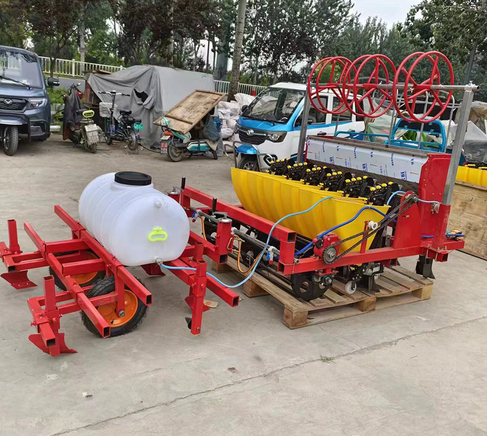 Factory supply  garlic seeder planting machine Pinellia seed drill Multifunctional sowing fertilization and mulching machine