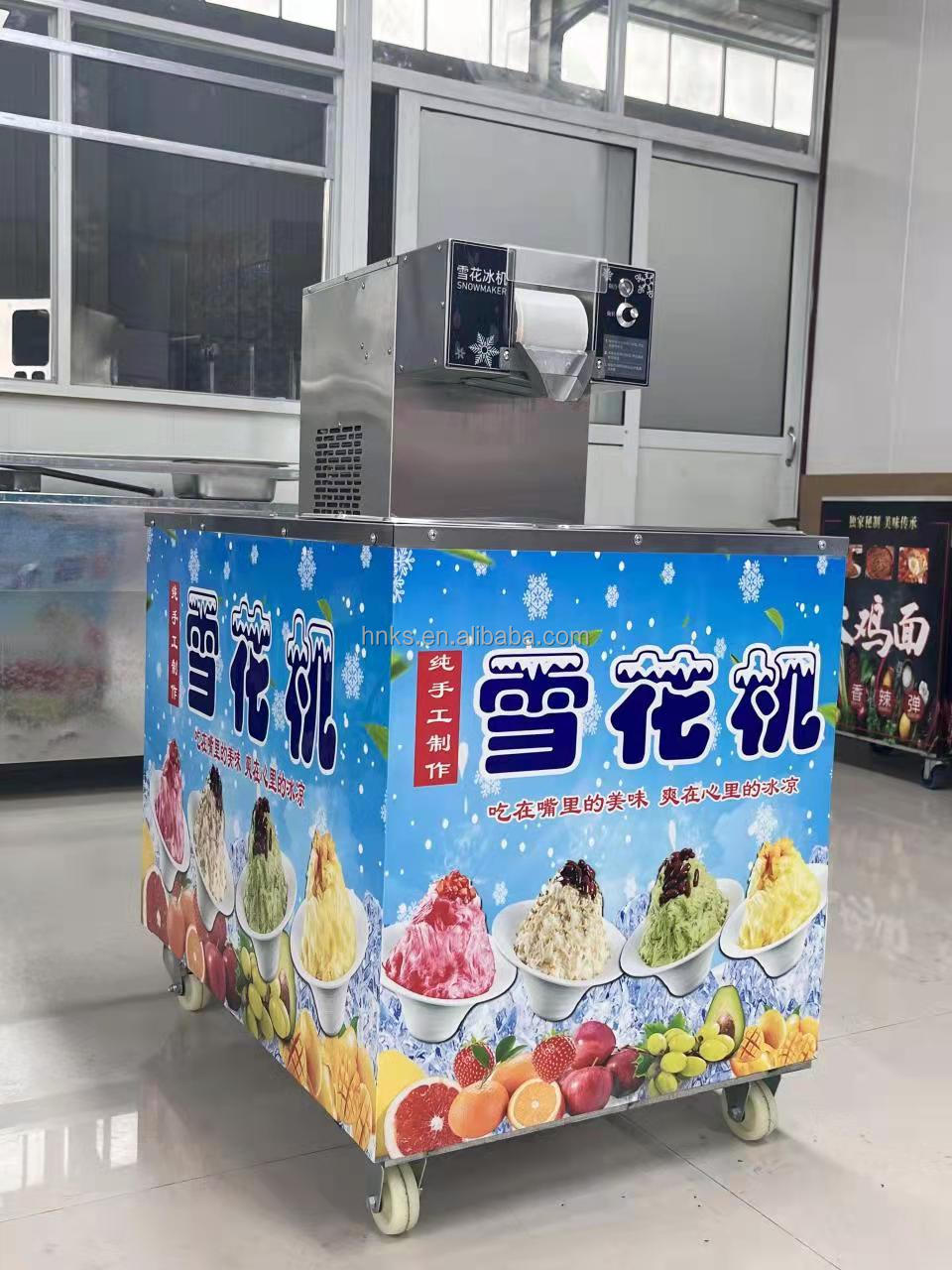 Popular snack snow ice maker machine bingsu ice shaver snow cone maker bingsu snow ice crusher machine