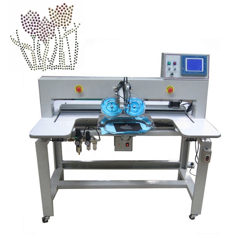 Factory Ultrasonic Hot Fix Rhinestone Clothes machine automatic rhinestones setting Machine