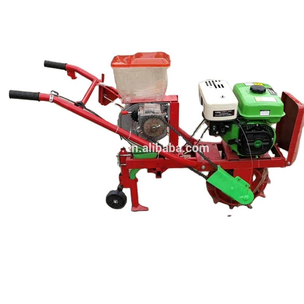 Newest Hand push corn/peanut/maize planter machine/seeder machine with diesel engine