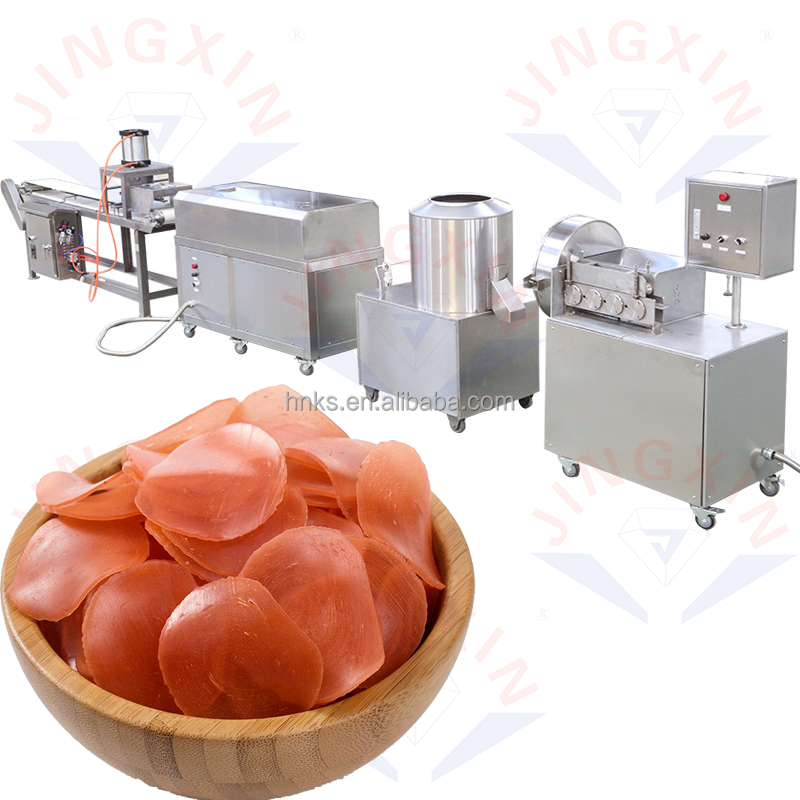 High Quality Automatic Shrimp Chips Extruder Cutting Prawn Cracker Making Machine