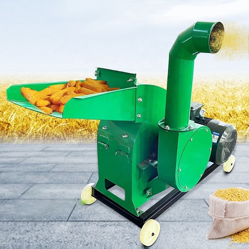 cereal corn maize cassava hammer mill beater feed crusher grain soybean flour grinder with cyclone diesel