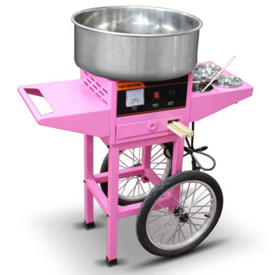 Hot Sale  Commercial Cart Big Cotton Candy Machine Candy Floss Machine