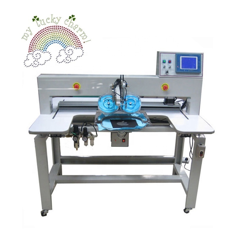 Factory Ultrasonic Hot Fix Rhinestone Clothes machine automatic rhinestones setting Machine