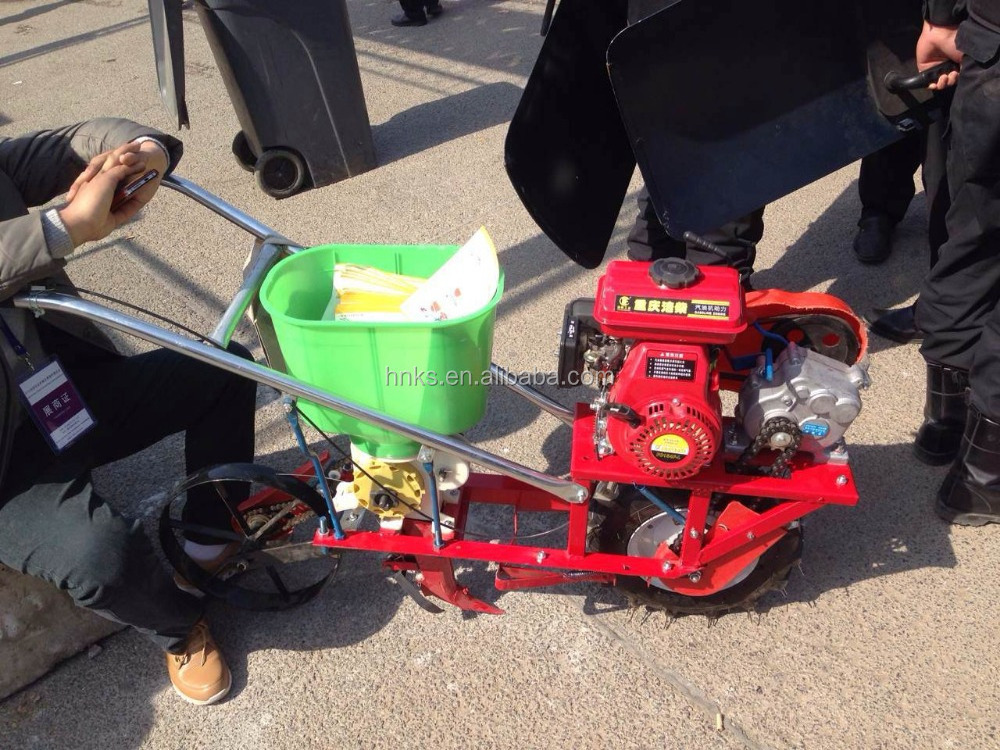 Newest Hand push corn/peanut/maize planter machine/seeder machine with diesel engine