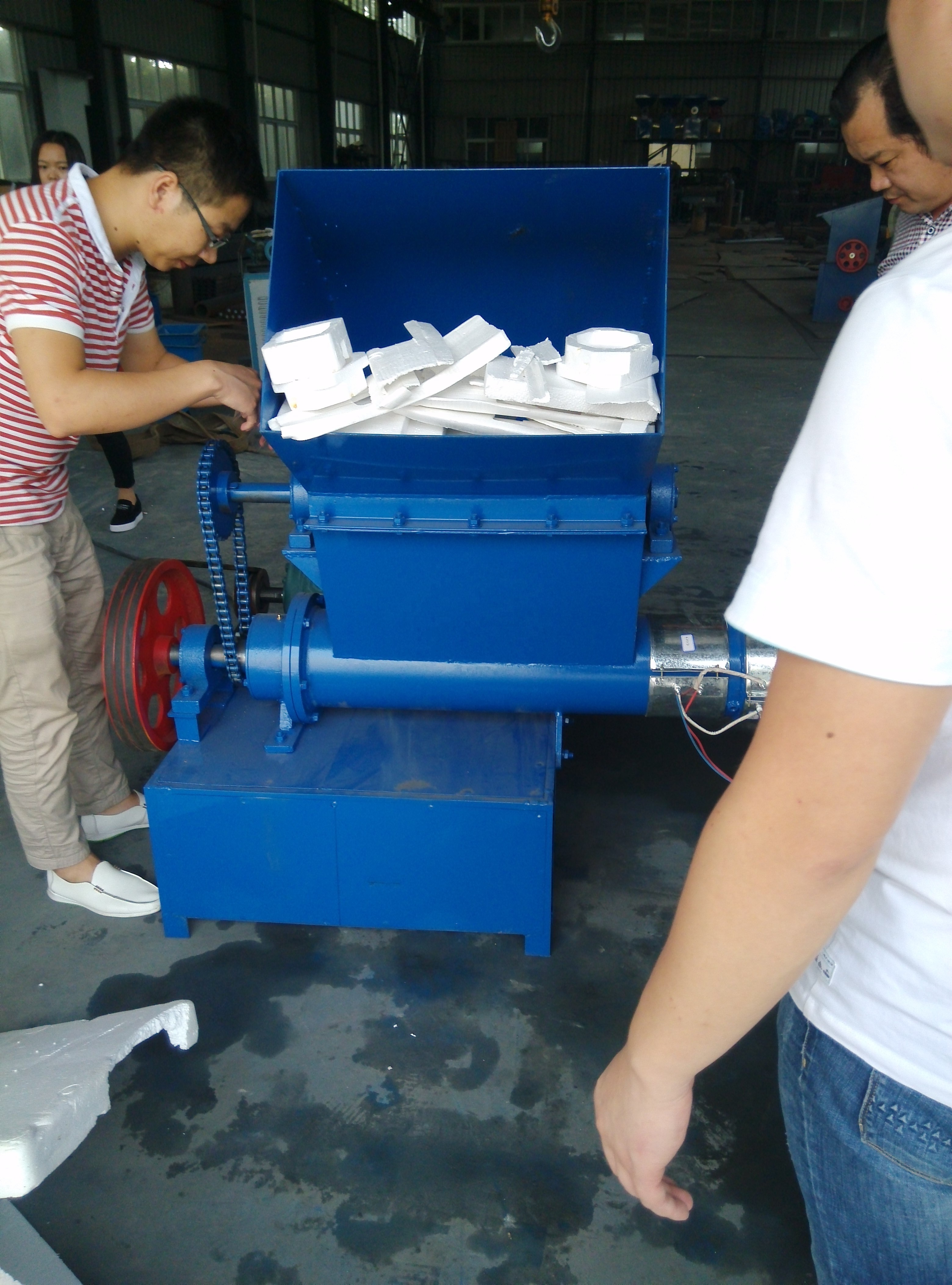 waste foam plastic melting machine foam plastic board hot melter