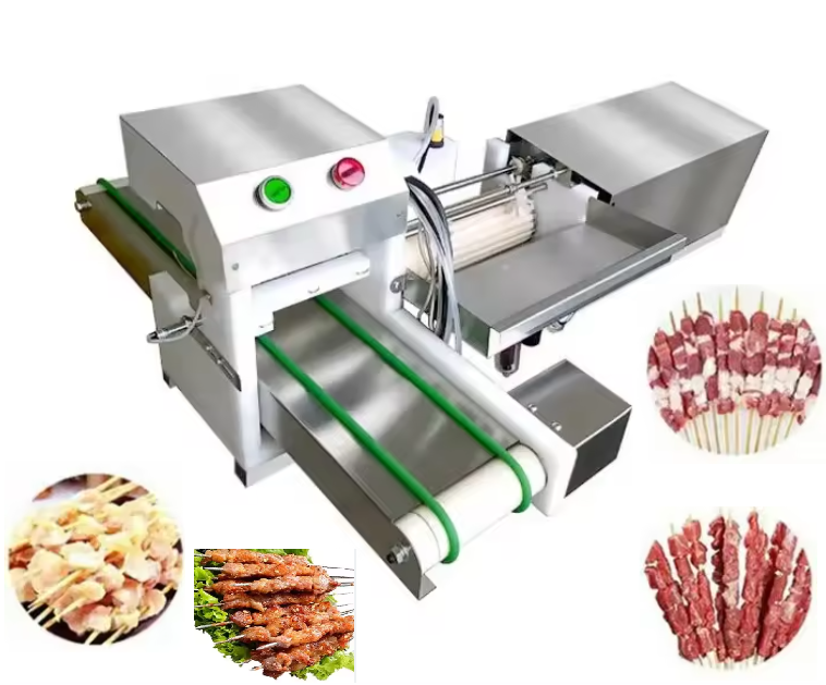 stainless steel  meat souvlaki skewer machine satay skewer kebab machine souvlaki skewer wear string machine