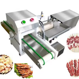 stainless steel  meat souvlaki skewer machine satay skewer kebab machine souvlaki skewer wear string machine