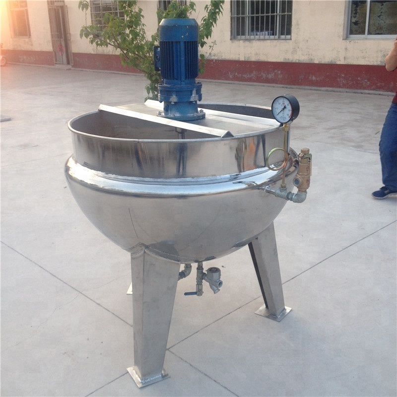 stainless steel cooking vat gas steam heating pot