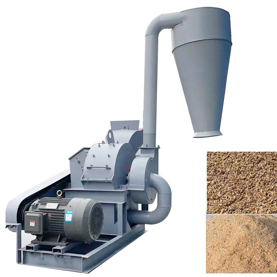 High capacity wood shredder Industrial wood crusher making sawdust grinding machine wood crusher machine