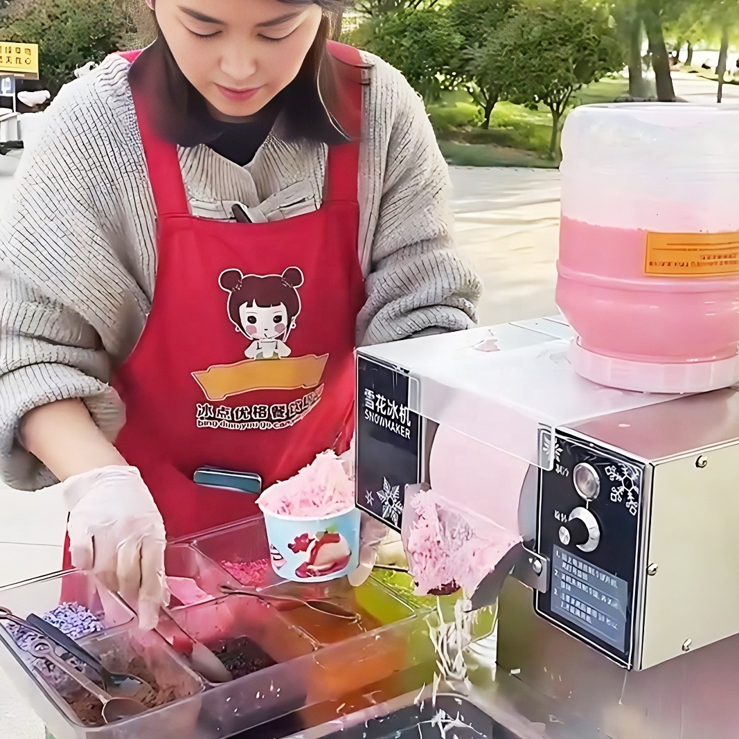 korean bingsoo snowflake maker shaved snow ice machine cream kakigori mesin es shaver 110V 220V air cooling