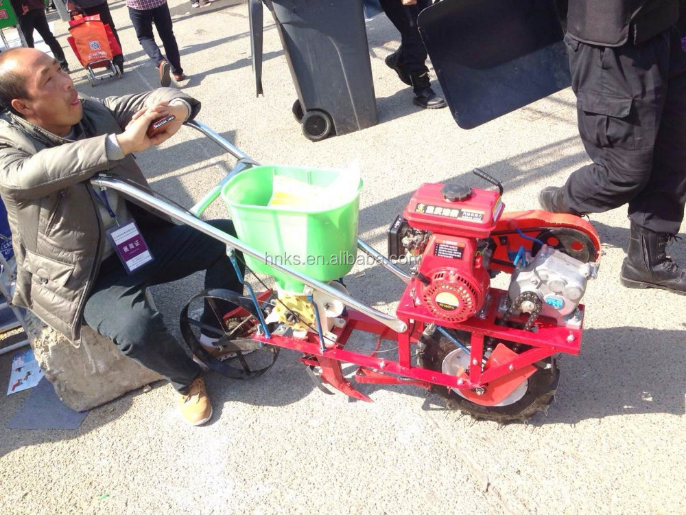 Newest Hand push corn/peanut/maize planter machine/seeder machine with diesel engine