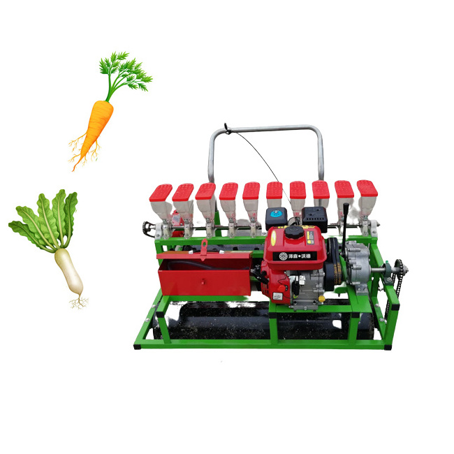 Farm Machinery diesel engine Four-Row Carrot Onion Radish Vegetable Seed Manual Hand Push Corn Planter 4 Row Seeders