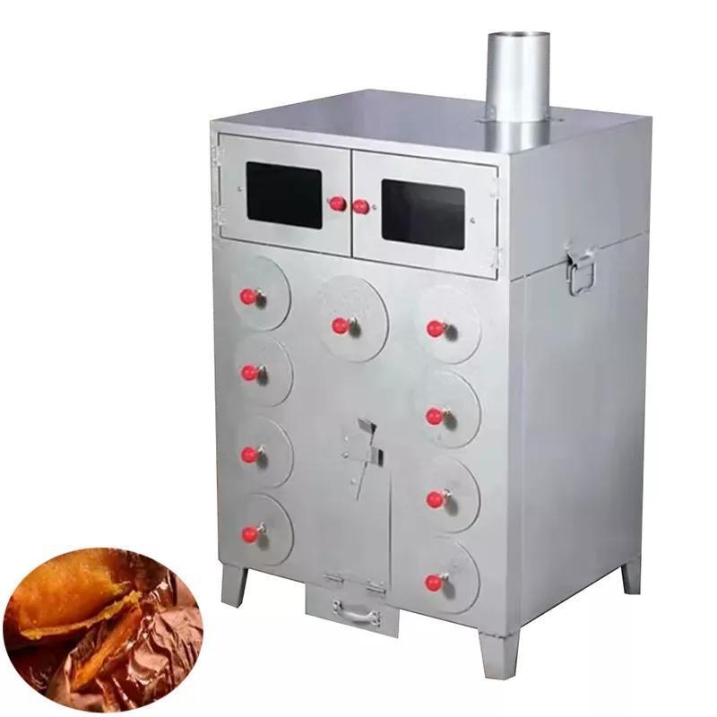 Hot Sale Wholesale price commercial 11 hole thickened baked corn oven/street charcoal grill sweet potato baking machine