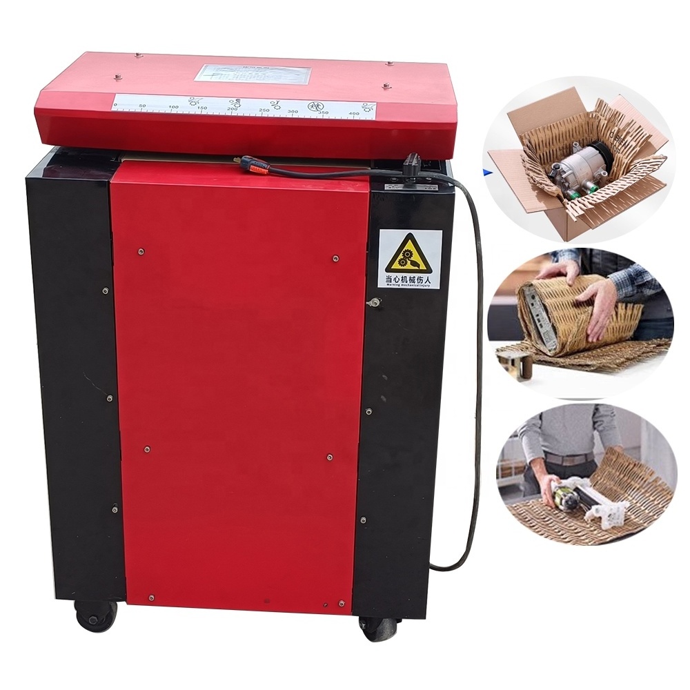 Waste honeycomb corrugated cardboard paper shredder carton boxes cutter cutting machine kraft paper expanding shredding machine