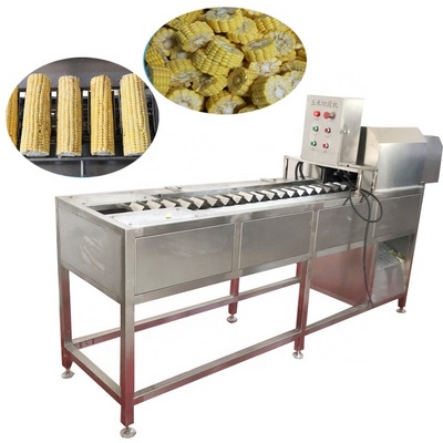 Fully automatic commercial corn root head cutter sweet fresh frozen corn cob stick maize cutting cutter machine for sale price